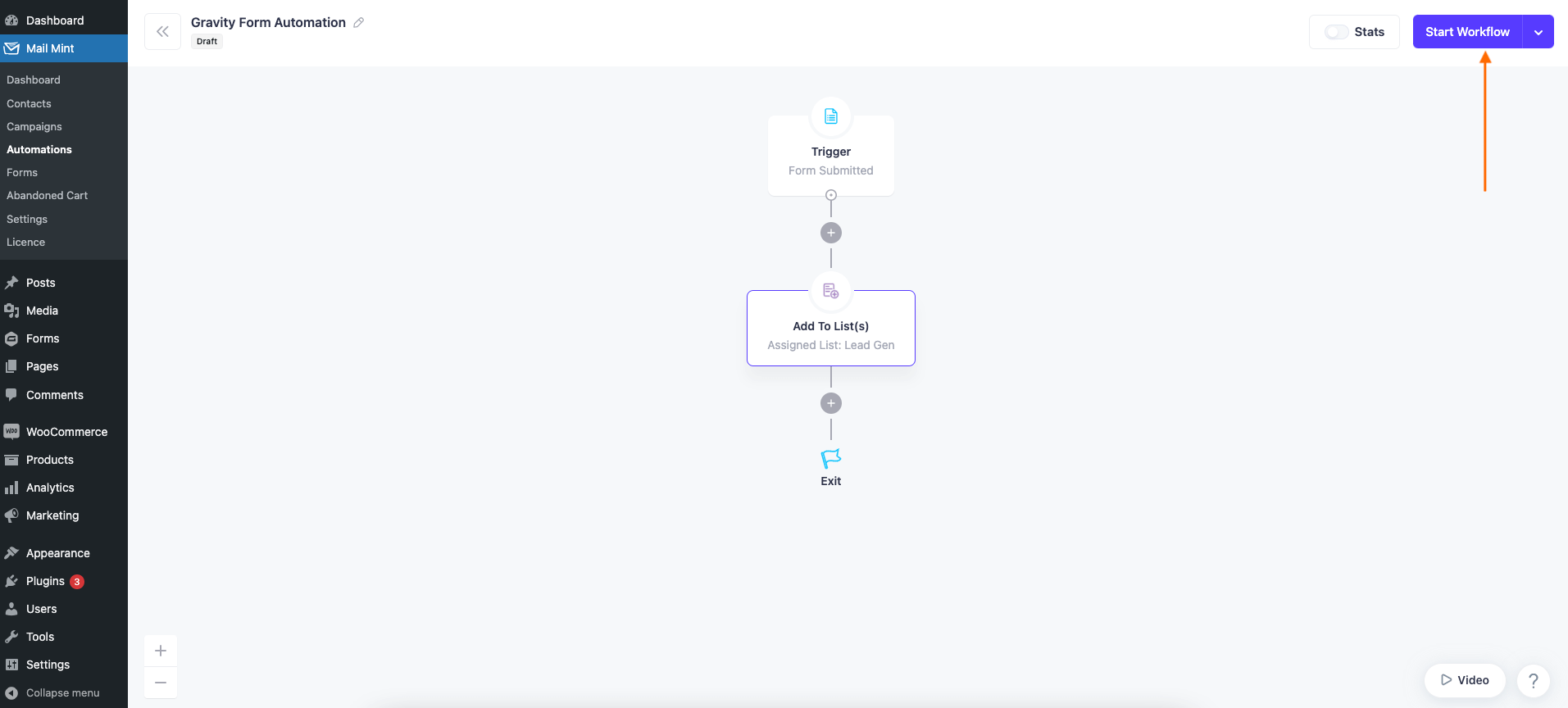 Start Automation Workflow