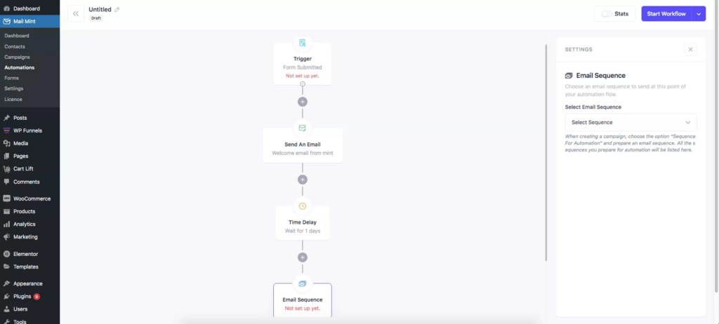 Email Automation for Application Funnel