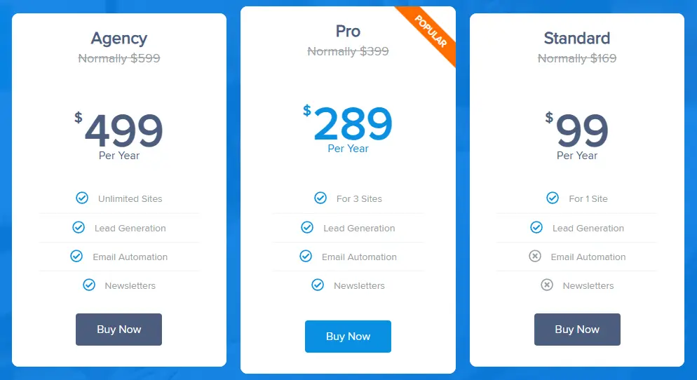 MailOptin Pricing