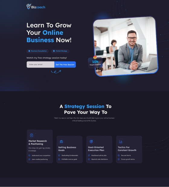 Business Coach Squeeze Funnel