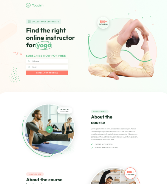 Yoga Course Funnel