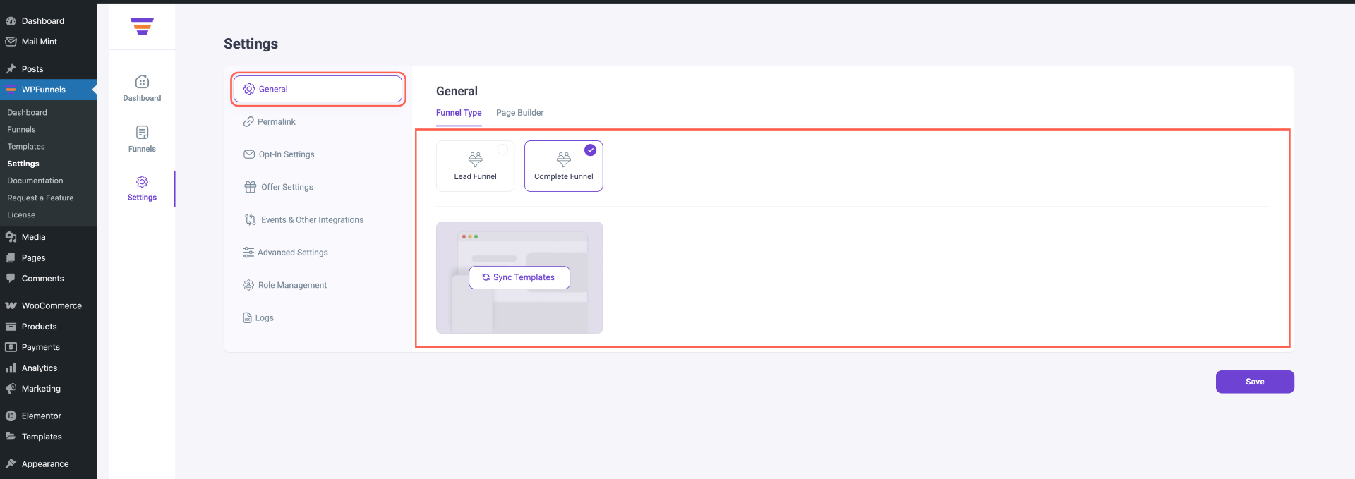 WPFunnels - Plugin Settings Overview 1 WPFunnels Settings - General Settings Overview