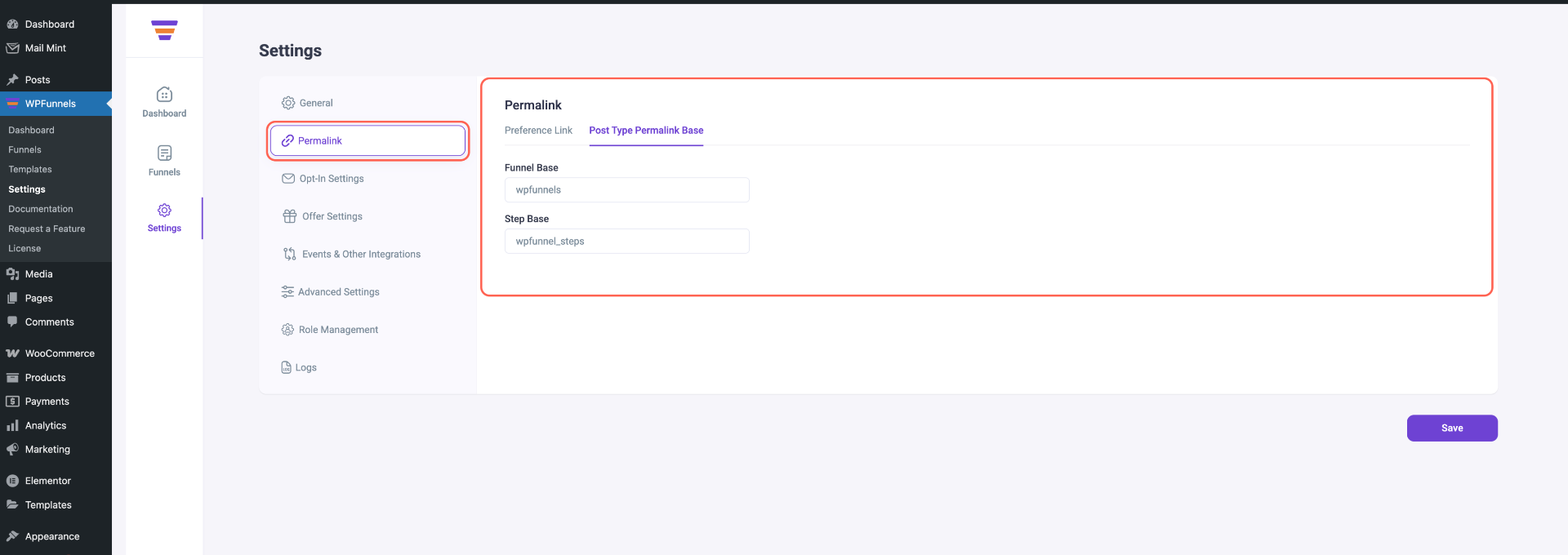 WPFunnels - Plugin Settings Overview 14 WPFunnels Settings - Role Management Overview