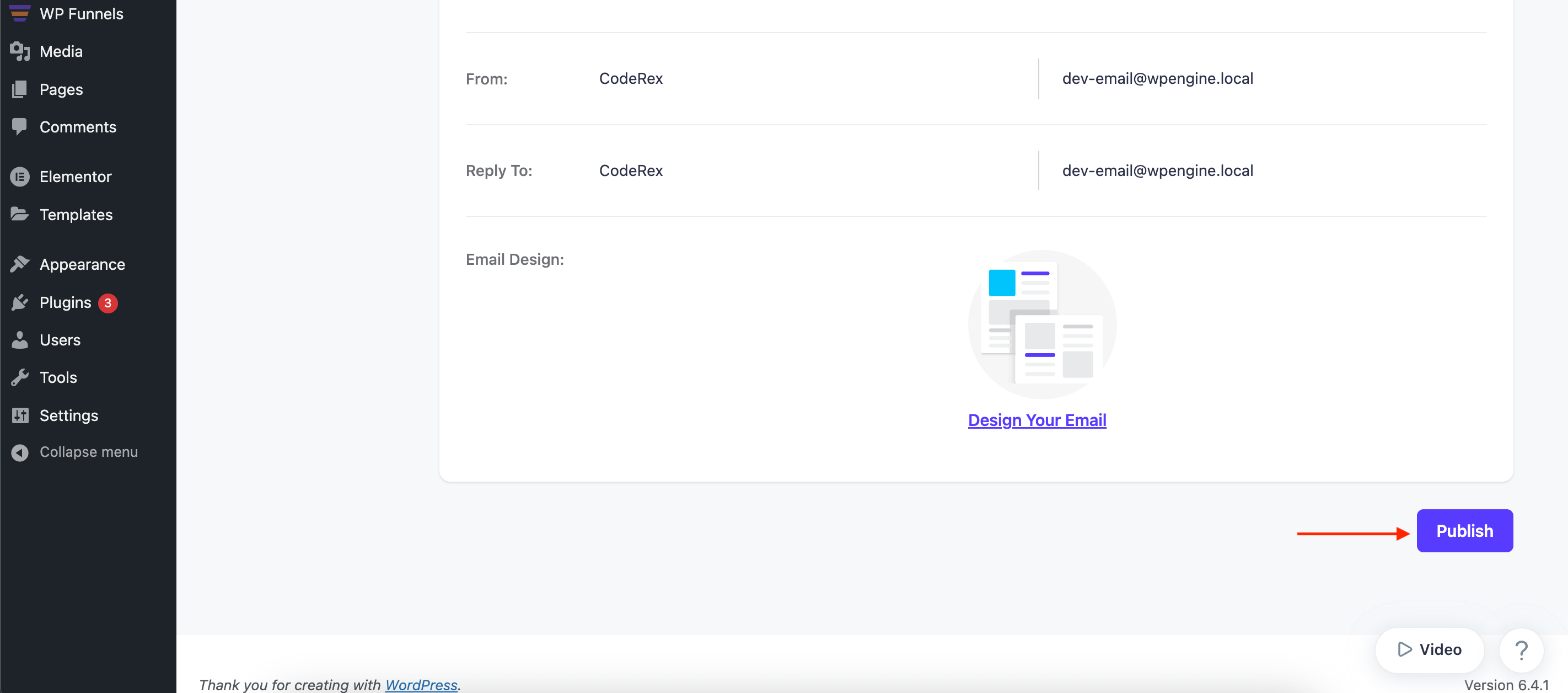 Publish sequence for automation