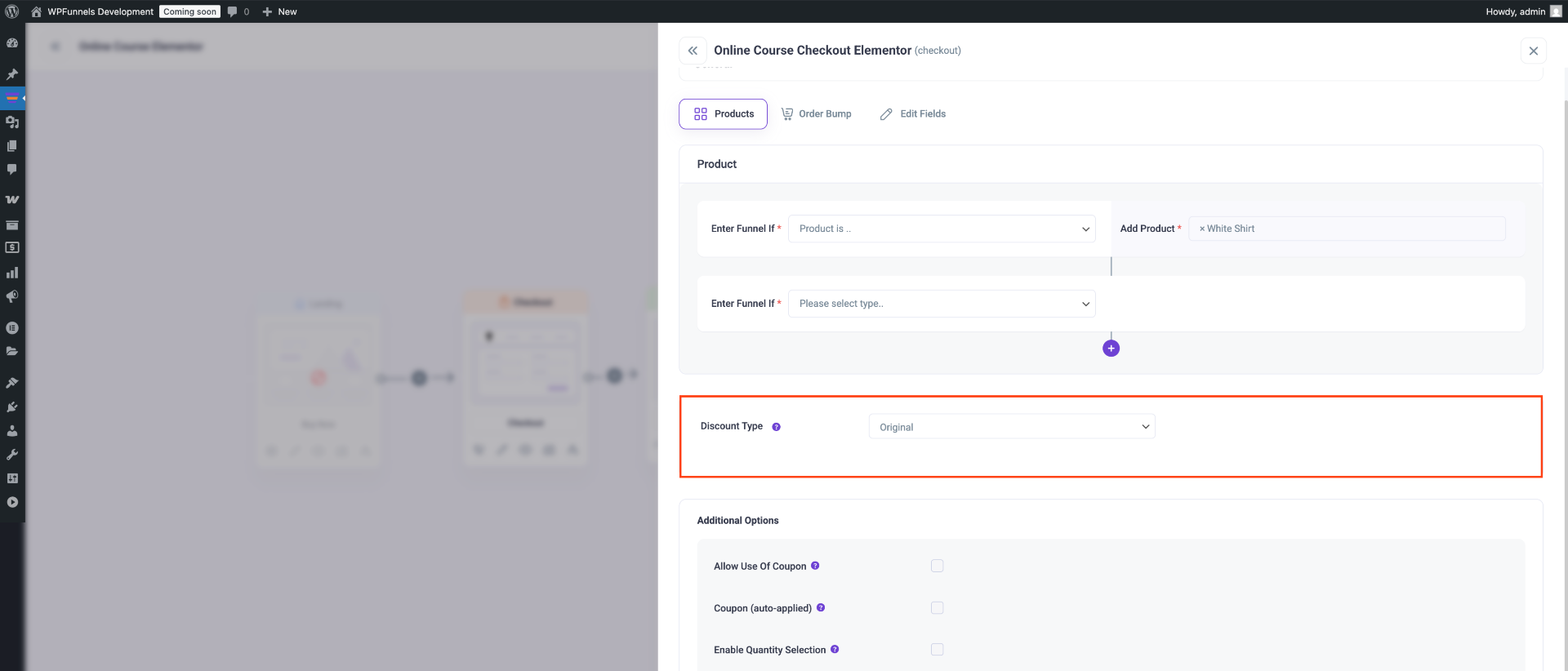 Global Funnel For A Specific Product In WooCommerce Store 6 Discount Type - global funnels
