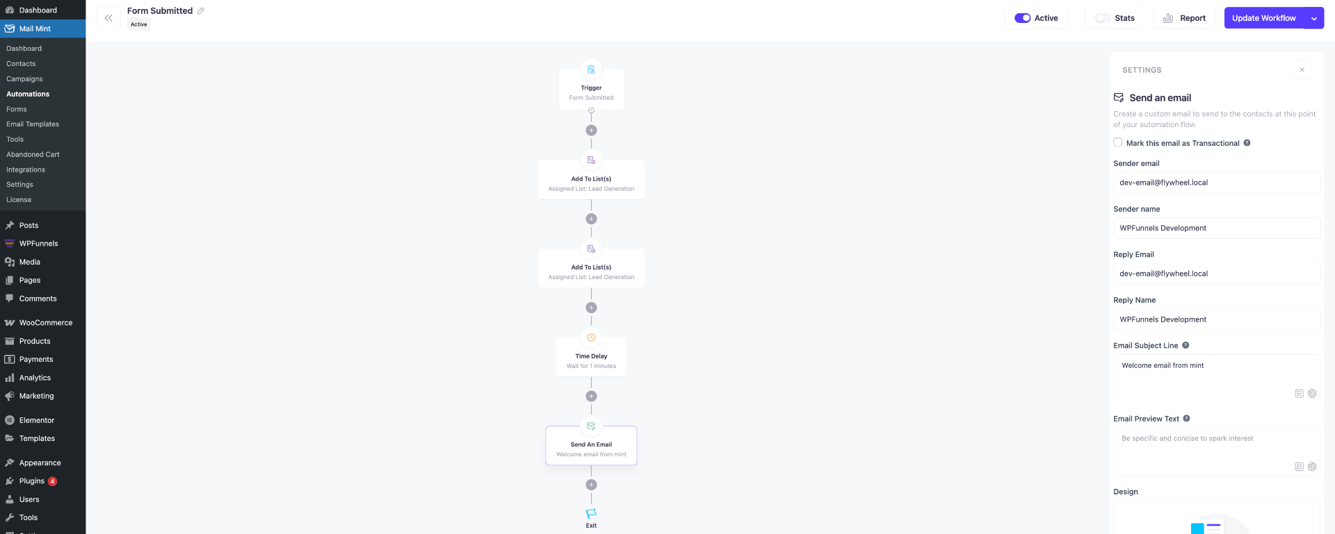 Mail Mint - Automation Workflow