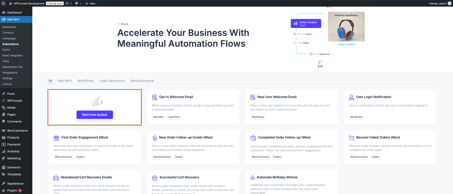 Start a Automation from Scratch 