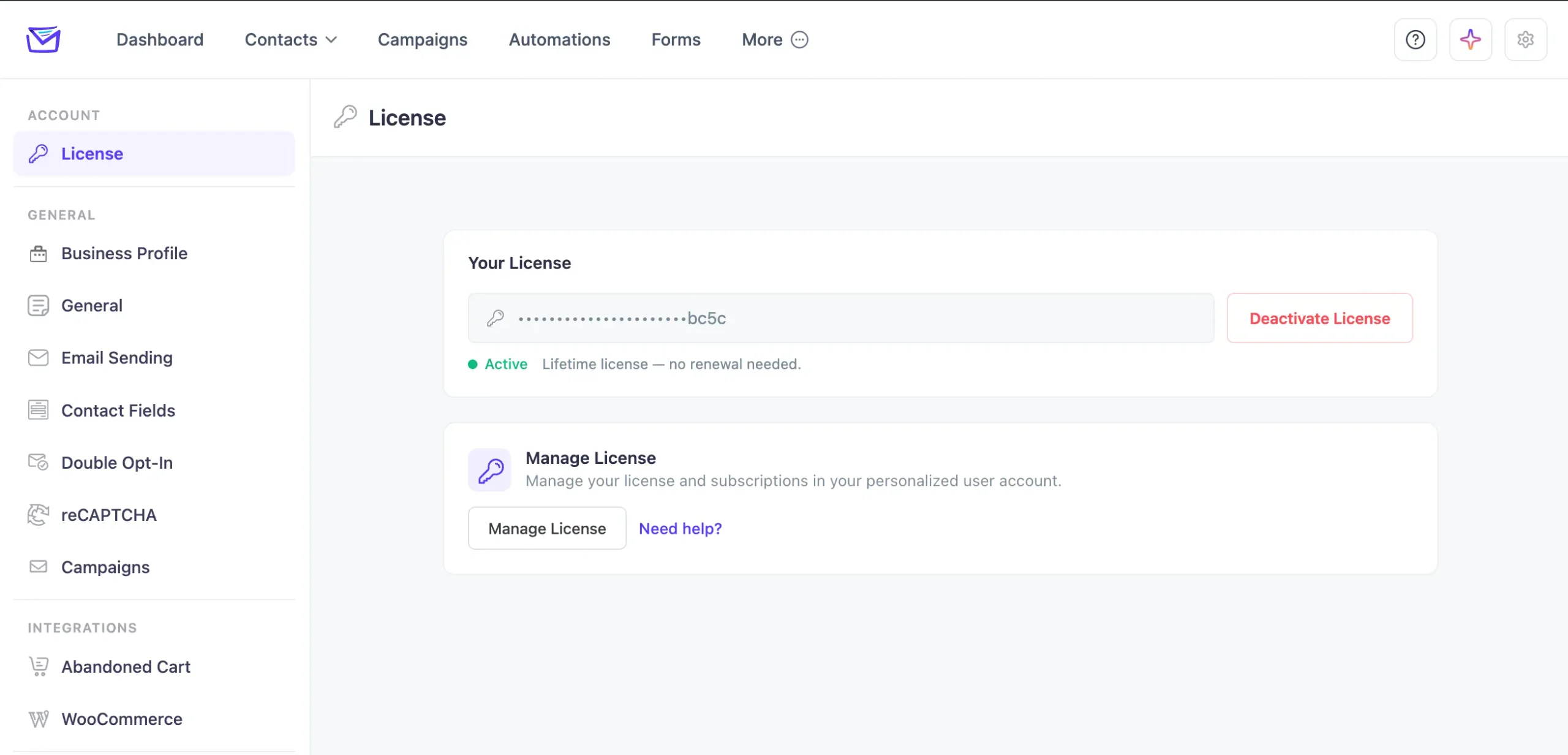 Activate mail mint pro license