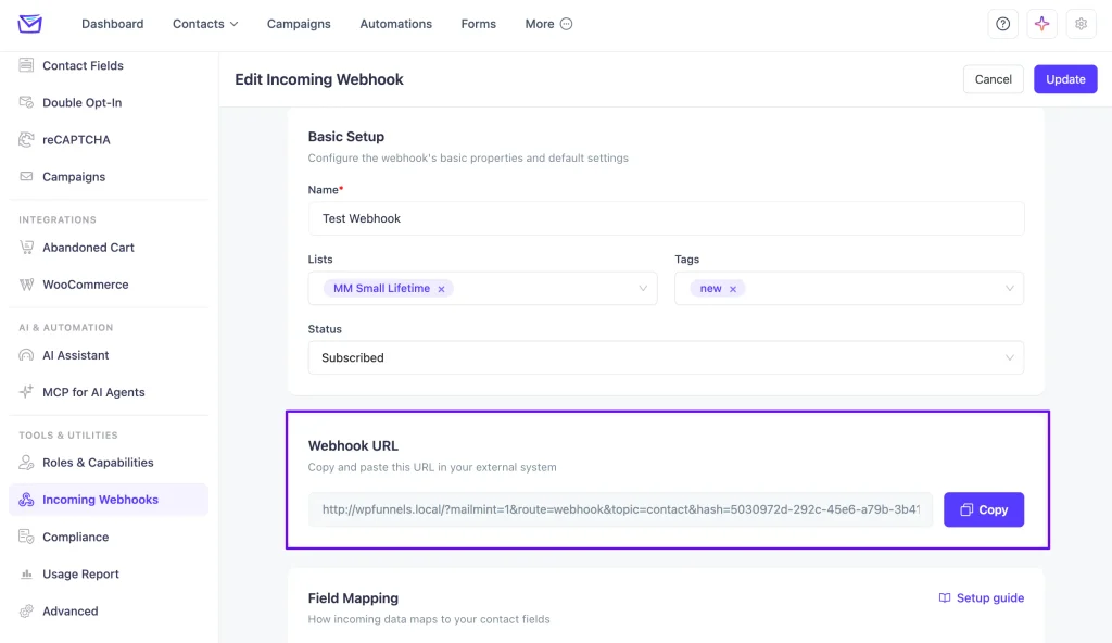 Incoming Webhook URL