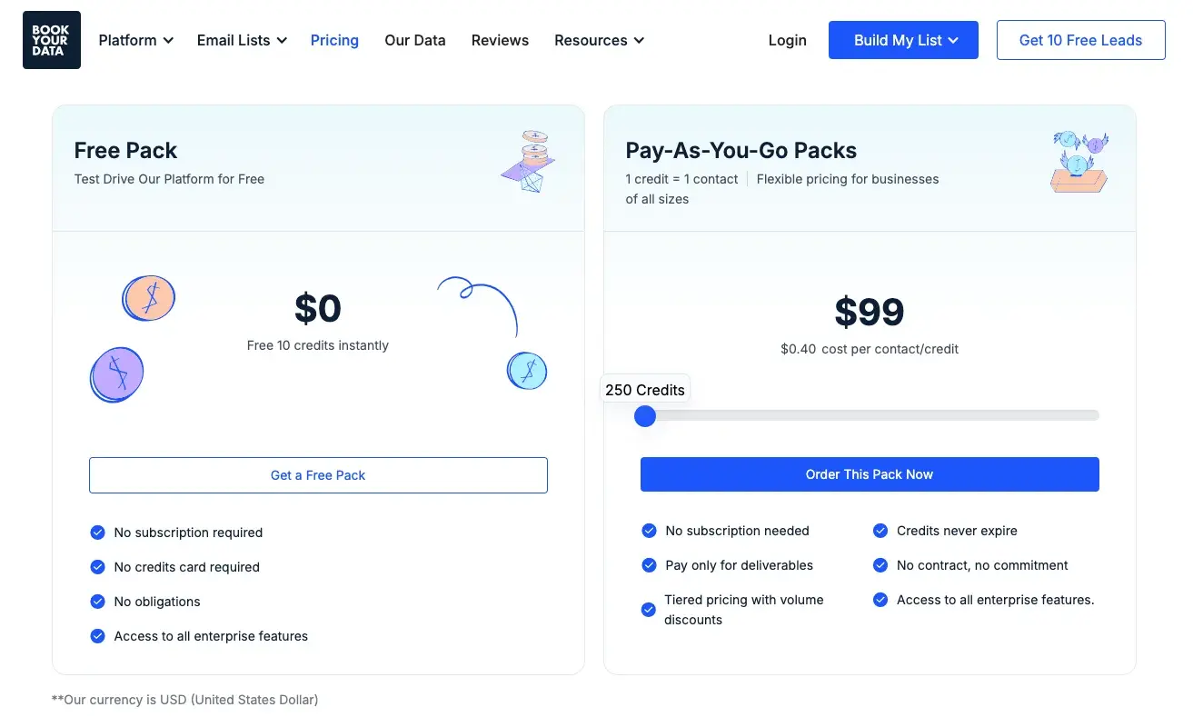 BookYourData_Pricing Page