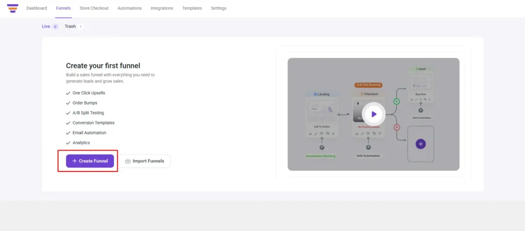 1. Create Your First Funnel