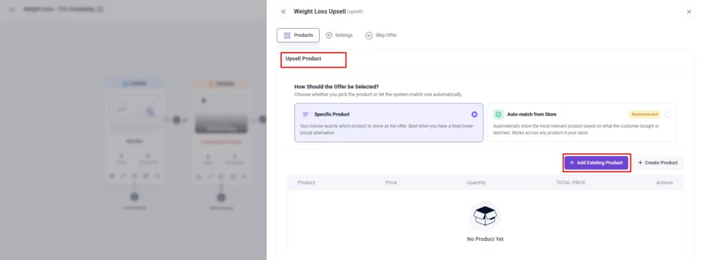 5. Add a One Click Upsell Optional