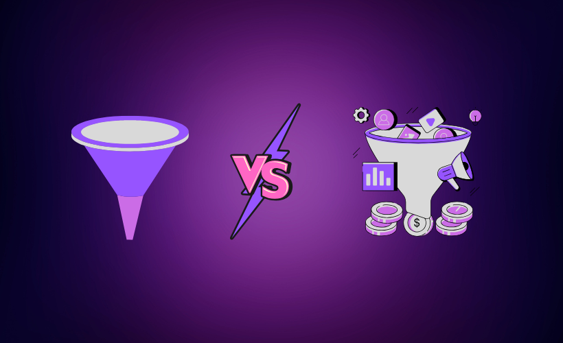 Basic Funnel vs LMS Funnel