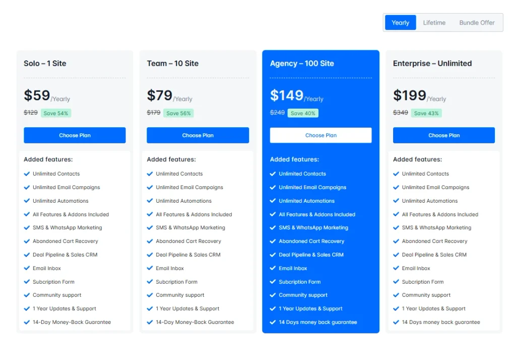 11 Best MailerLite Alternatives To Get Better Email Marketing Experience 18 GemCRM Pricing