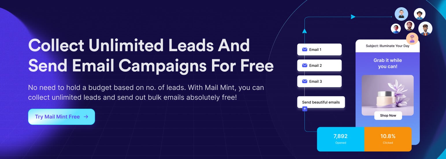 Collect Unlimited Leads And Send Email Campaigns For Free