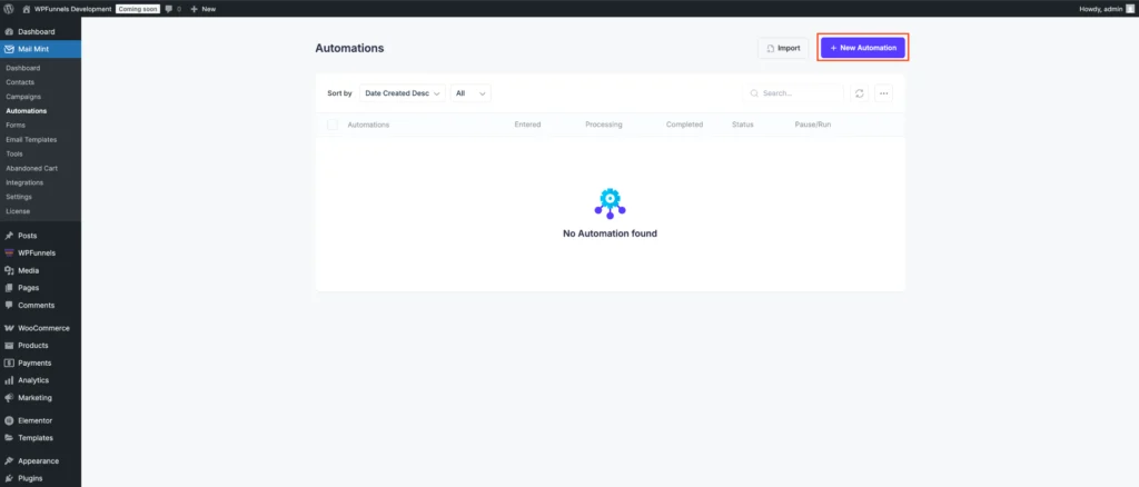 Set Up Mail Mint Automation when any user Click any Camping Link 2 Create an Mail Mint Automation