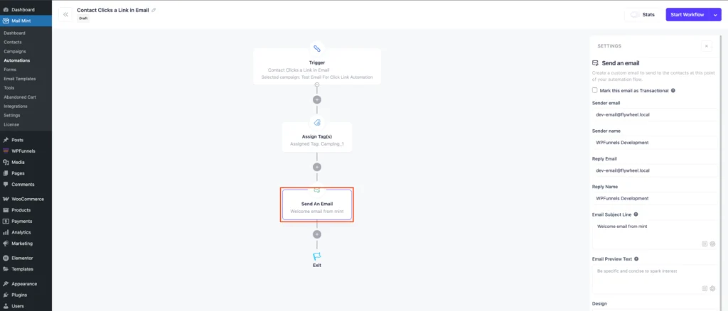 Set Up Mail Mint Automation when any user Click any Camping Link 6 Trigger a follow up emails