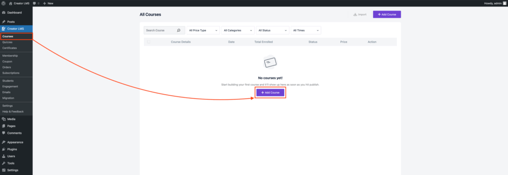 Create a Course Creator LMS