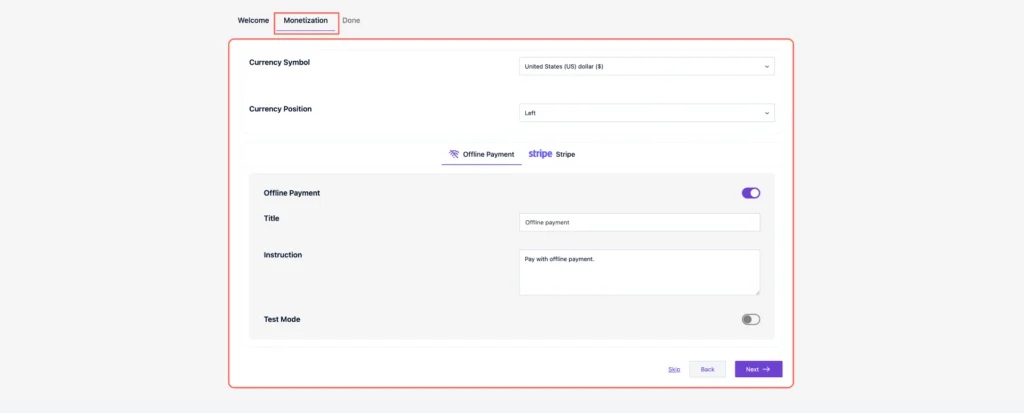Creator LMS-Monetization Setup 