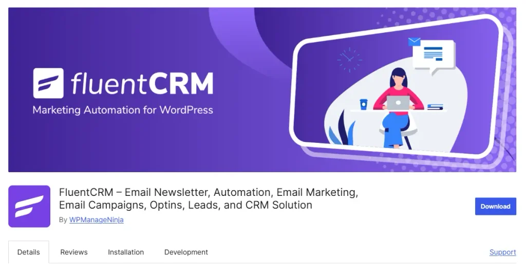 10. FluentCRM