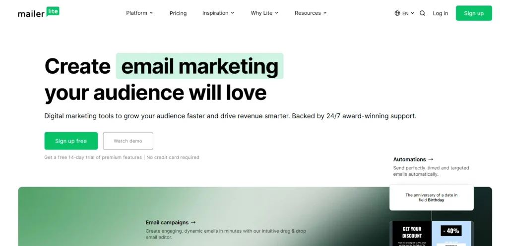 9. MailerLite