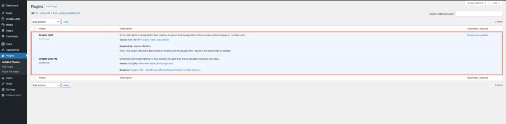 Activate CLMS pro and Basic 