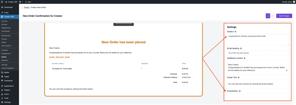 Configure Email Settings 