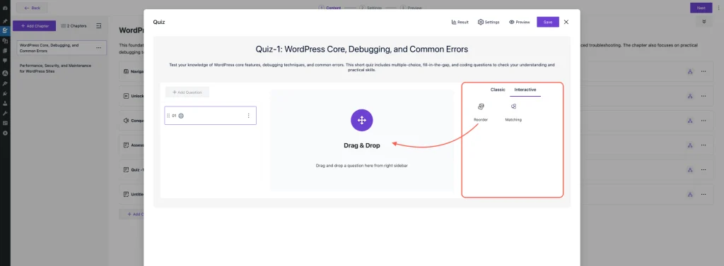 How to Create a Quiz in Creator LMS 8 Interactive Quiz Type