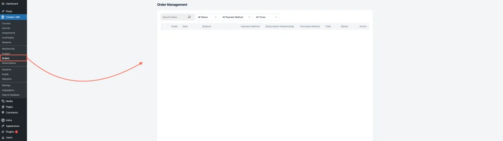Order Dashboard 