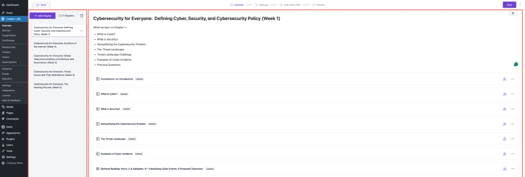 How to Assign an Upsell/Downsell Course in Creator LMS 4 Over All Course Content