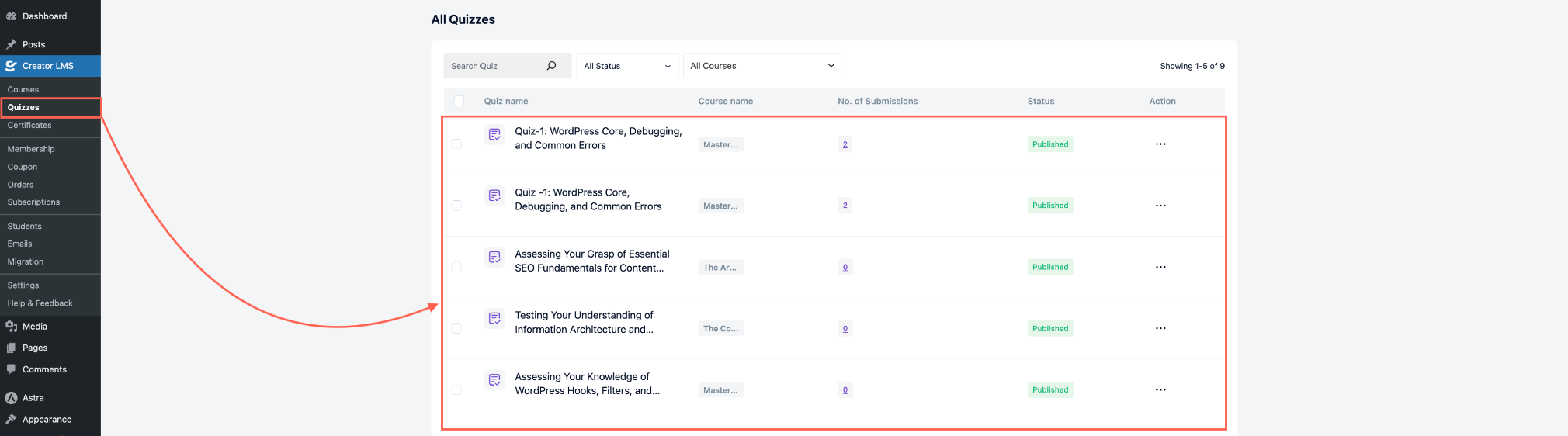 How to Create a Quiz in Creator LMS 13 Evaluation Report