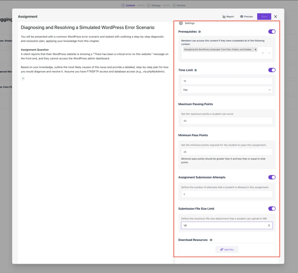 Add the Assignment Title 
