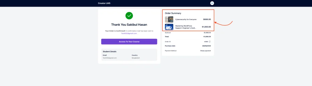 How to Assign an Upsell/Downsell Course in Creator LMS 14 Thank You Page