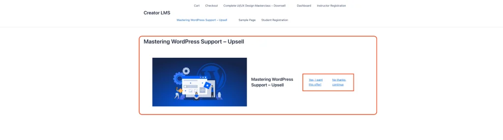 How to Assign an Upsell/Downsell Course in Creator LMS 13 Upsell Course