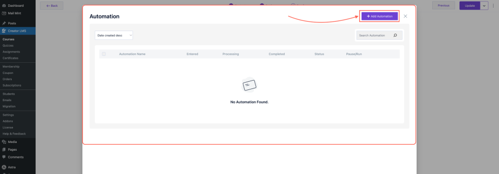 Automation Dashboard