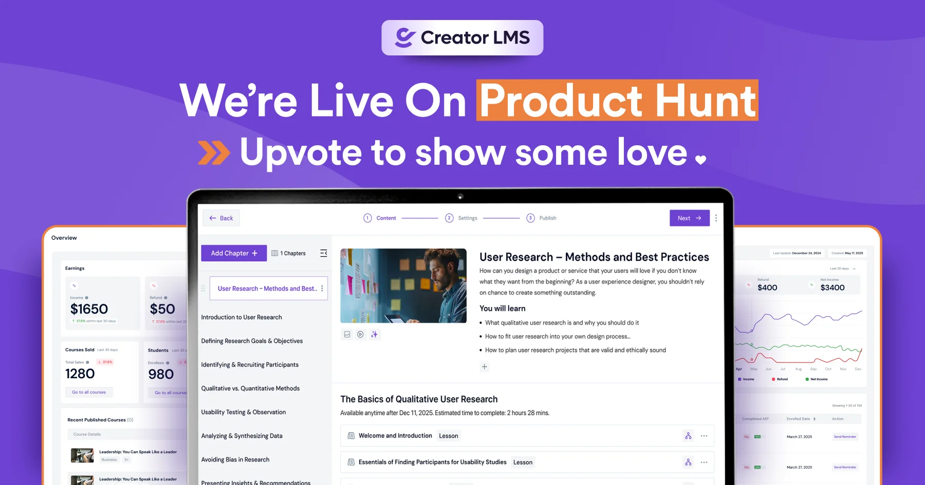 Creator LMS Is Now Live on Product Hunt