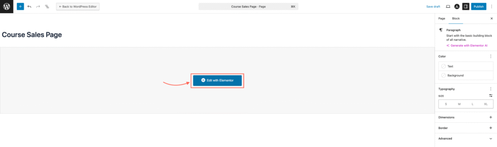 How to Design a Course Sales Page Using Creator LMS Shortcodes 3 Edit With Elementor