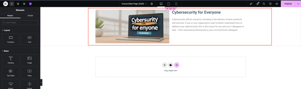How to Design a Course Sales Page Using Creator LMS Shortcodes 4 Set the course title, des and Images