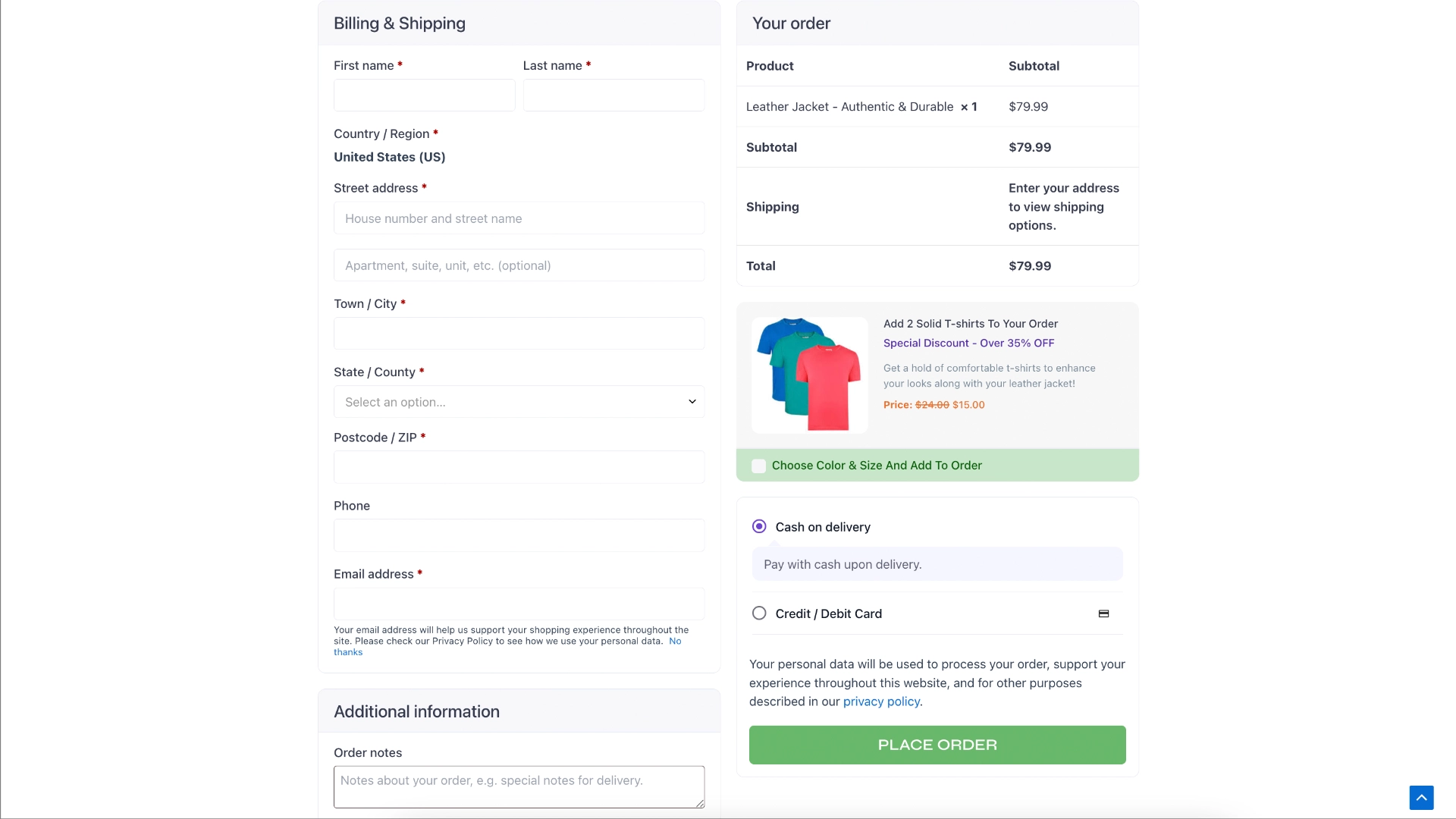 Exciting Update: Variable Products As Order Bumps - A Small Feature With Big Impact 17 Order bump on the checkout page