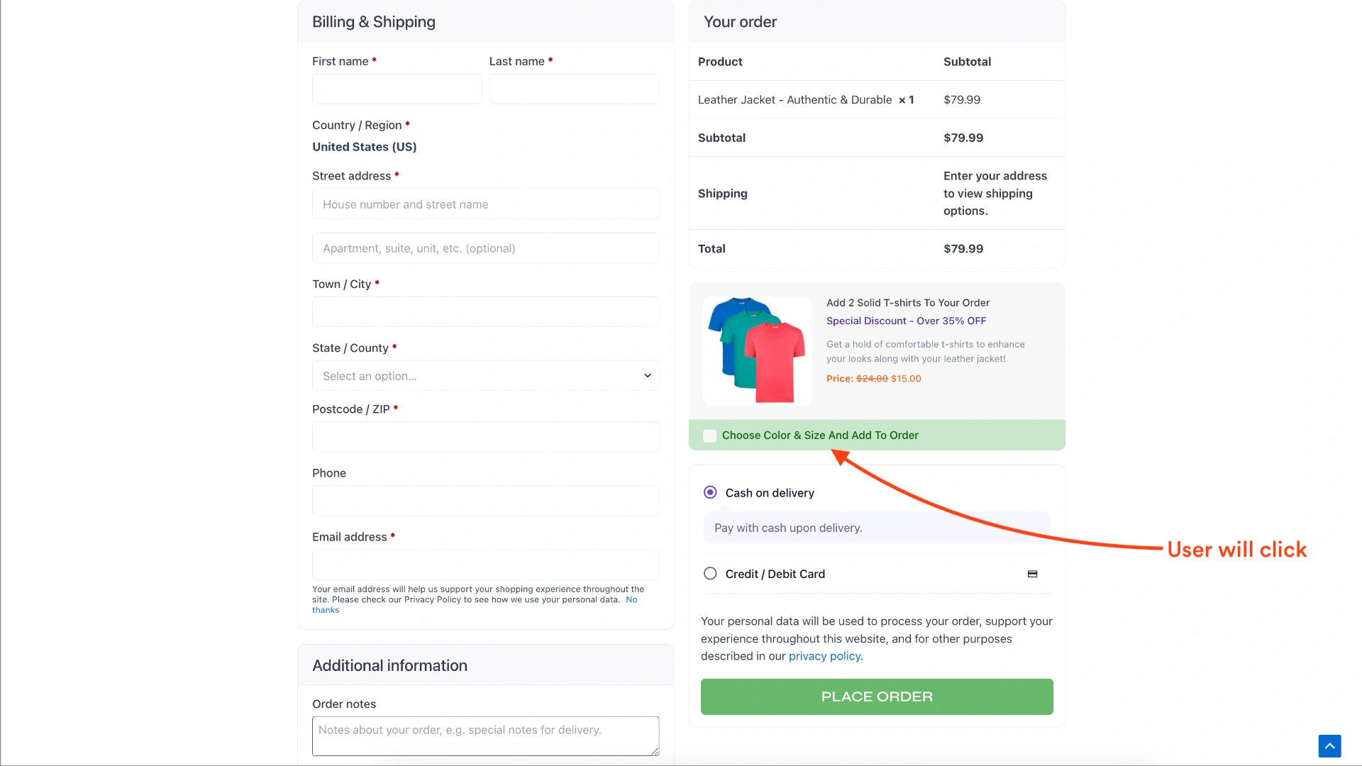 Exciting Update: Variable Products As Order Bumps - A Small Feature With Big Impact 18 User will click on Order bump on the checkout page
