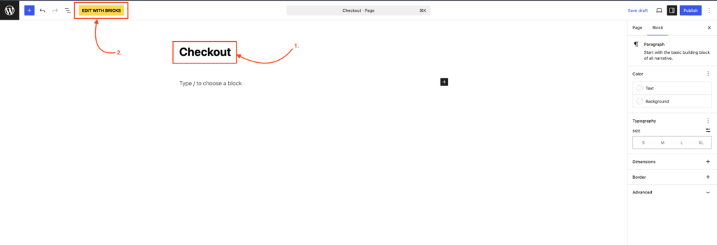 Design Your Course Steps with Bricks in Creator LMS 4 Add Title of the Page and Edit With Bricks