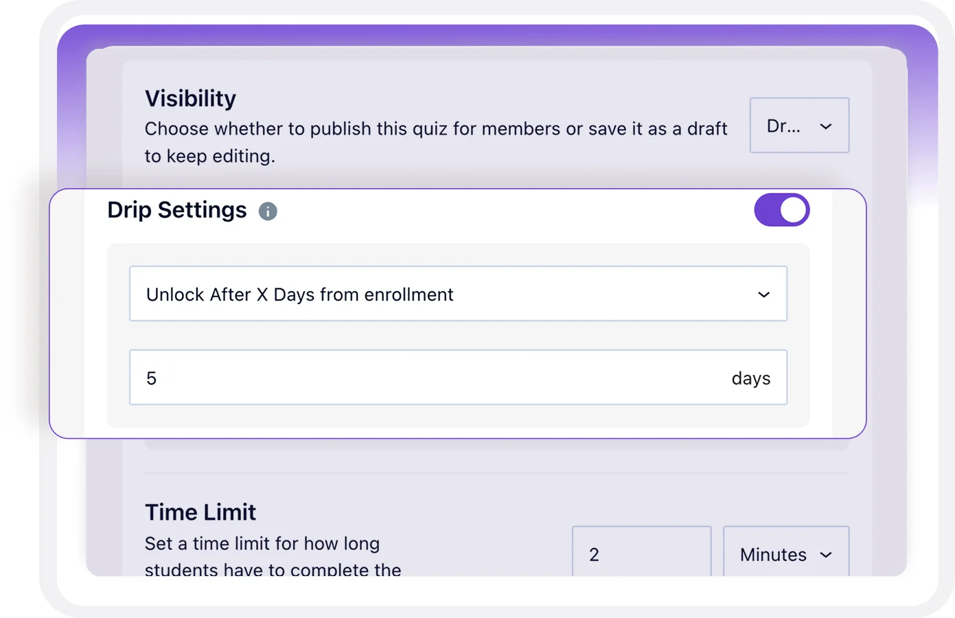 Control the Pacing and Flow With Drip Quiz Control the Pacing and Flow With Drip Quiz