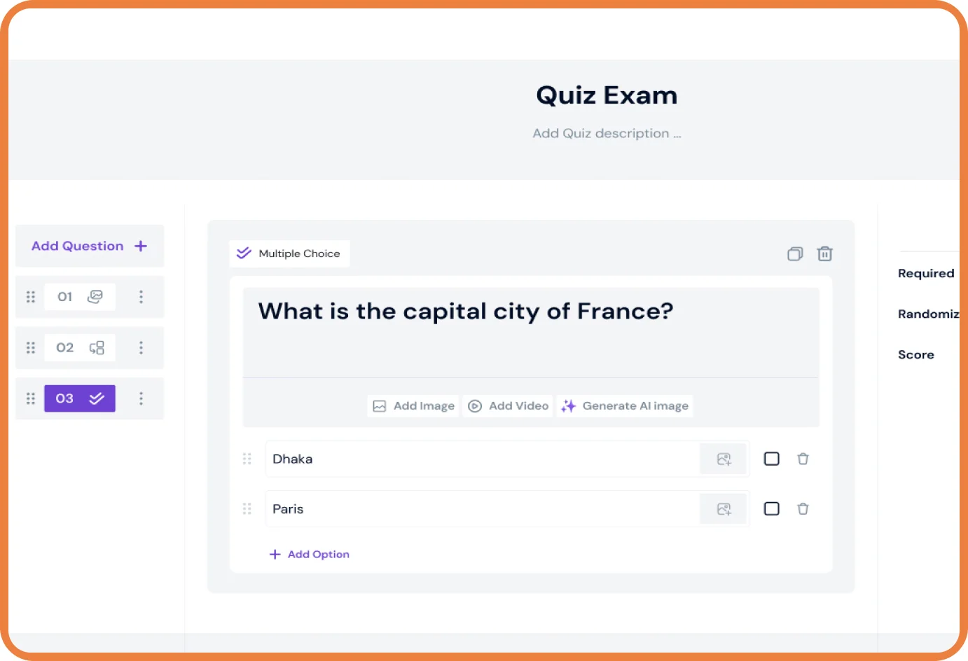 Quiz Builder in Creator LMS Creator LMS Quiz Builder
