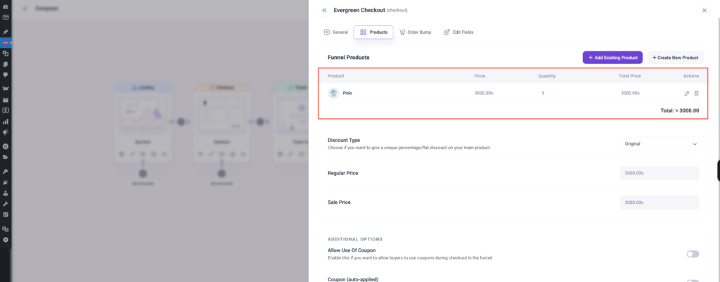Add a New Main Products