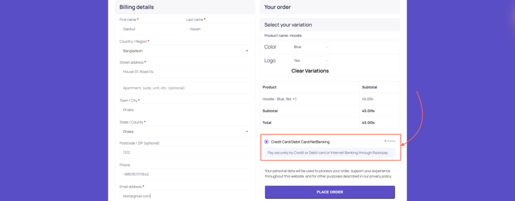 How To Connect Razorpay 7 Razorpay Option Visible in checkout