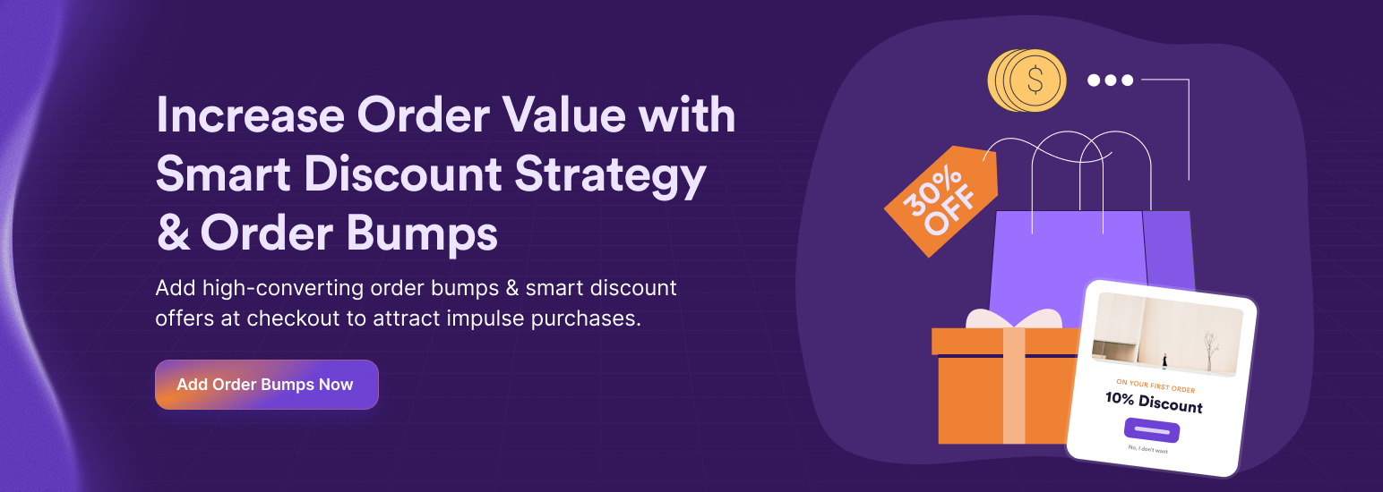 Ecommerce discount strategy - order bump