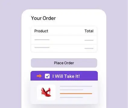 On-the-spot offer during checkout