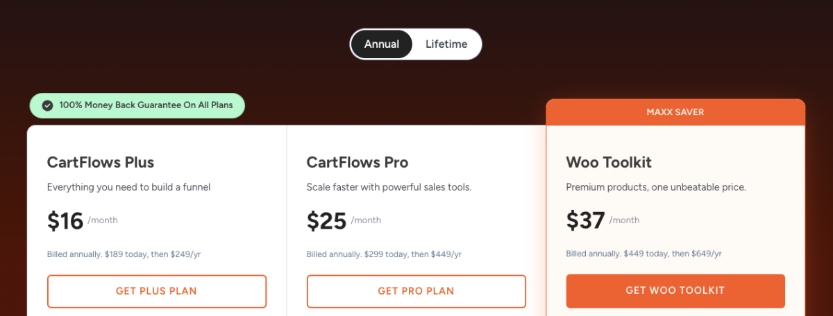CartFlows Pricing