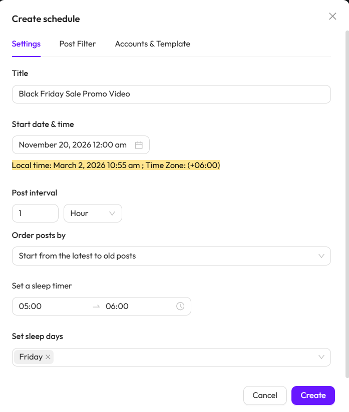 2. Schedule Posts in Advance