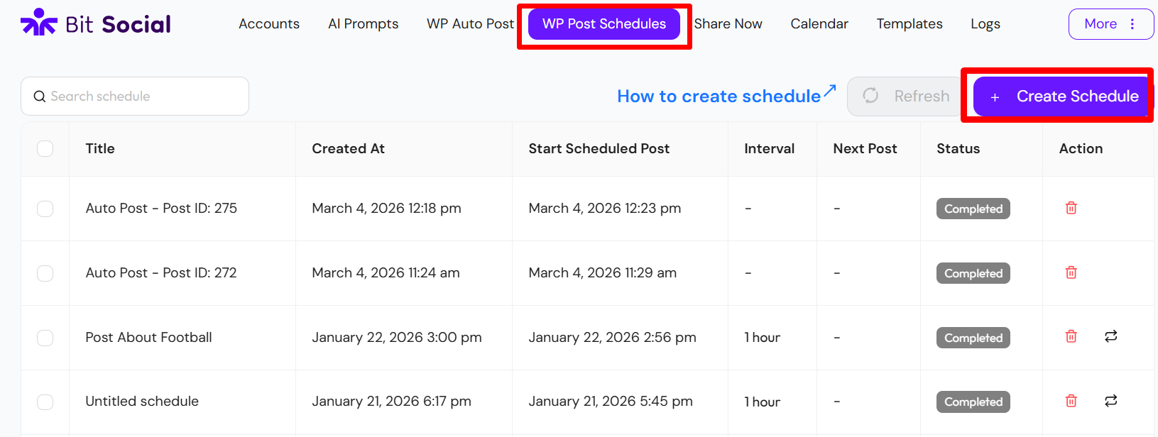 Schedule your Social Media Post 